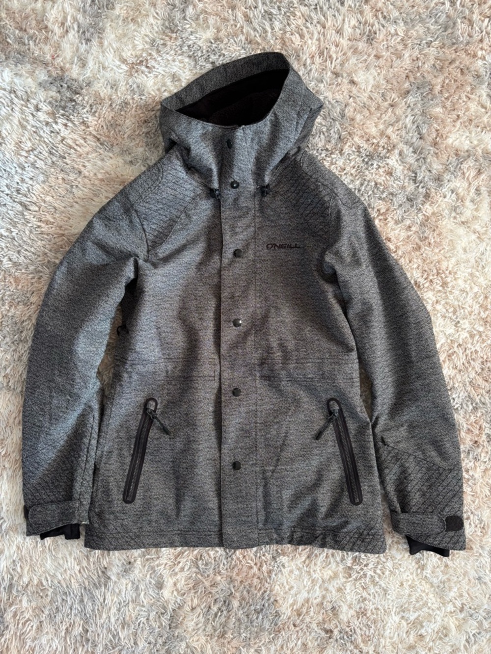 O'Neill Women’s Heather Gray Ski Jacket with Hood